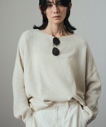 SALON adam et rope' | ペーパーヤーンプルオーバー［吸水速乾・洗える］(ニット/セーター)