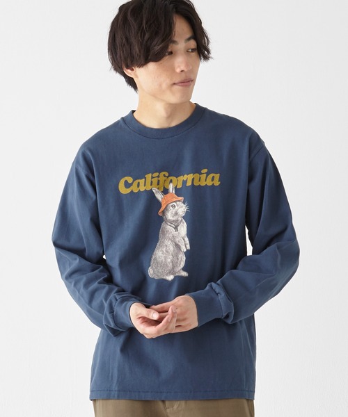 KRIFF MAYER（クリフメイヤー）の「RUUUコラボロンT(CAL)（Tシャツ/カットソー・メンズ・オフホワイト/ピンク/ネイビー/チャコール・X-LARGE/LARGE/MEDIUM）」の4枚目の写真
