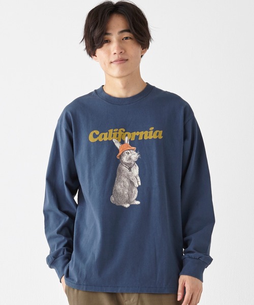 KRIFF MAYER（クリフメイヤー）の「RUUUコラボロンT(CAL)（Tシャツ/カットソー・メンズ・オフホワイト/ピンク/ネイビー/チャコール・X-LARGE/LARGE/MEDIUM）」の5枚目の写真