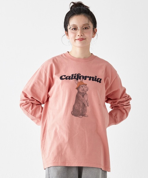 KRIFF MAYER（クリフメイヤー）の「RUUUコラボロンT(CAL)（Tシャツ/カットソー・メンズ・オフホワイト/ピンク/ネイビー/チャコール・X-LARGE/LARGE/MEDIUM）」の11枚目の写真