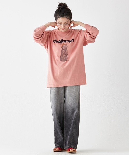 KRIFF MAYER（クリフメイヤー）の「RUUUコラボロンT(CAL)（Tシャツ/カットソー・メンズ・オフホワイト/ピンク/ネイビー/チャコール・X-LARGE/LARGE/MEDIUM）」の12枚目の写真