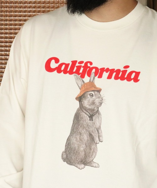 KRIFF MAYER（クリフメイヤー）の「RUUUコラボロンT(CAL)（Tシャツ/カットソー・メンズ・オフホワイト/ピンク/ネイビー/チャコール・X-LARGE/LARGE/MEDIUM）」の21枚目の写真