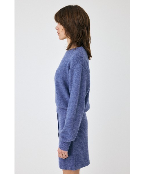 MOUSSY（マウジー）の「MULTIWAY ニットセットアップ（アンサンブル・レディース・アイボリー/ブルー/グレー・1/2）」の10枚目の写真