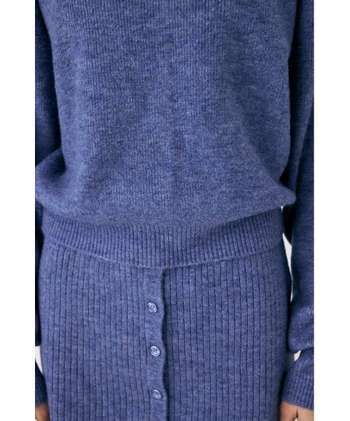 MOUSSY（マウジー）の「MULTIWAY ニットセットアップ（アンサンブル・レディース・アイボリー/ブルー/グレー・1/2）」の13枚目の写真