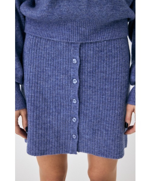 MOUSSY（マウジー）の「MULTIWAY ニットセットアップ（アンサンブル・レディース・アイボリー/ブルー/グレー・1/2）」の14枚目の写真