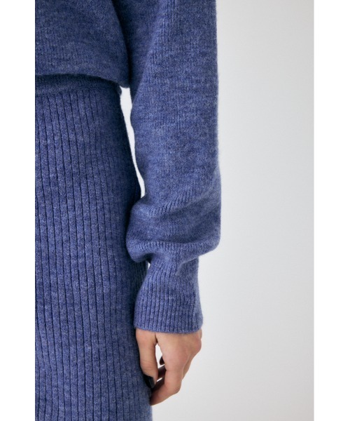 MOUSSY（マウジー）の「MULTIWAY ニットセットアップ（アンサンブル・レディース・アイボリー/ブルー/グレー・1/2）」の16枚目の写真