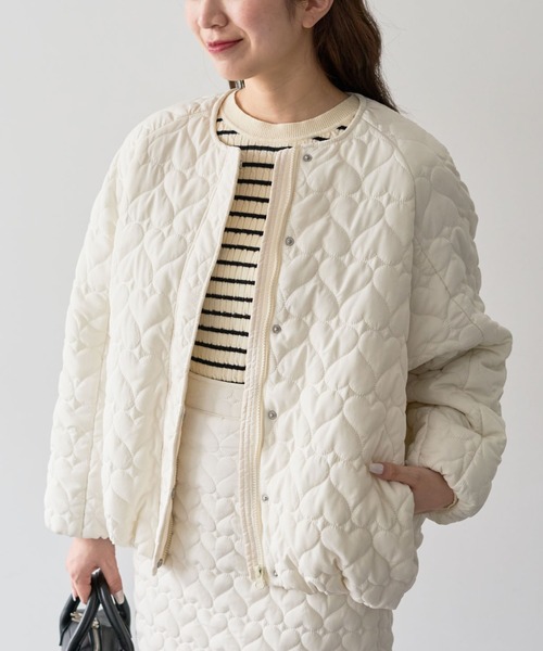 【セール】・swing by ハートキルトコクーンブルゾン（ブルゾン）｜Green Parks（グリーンパークス）