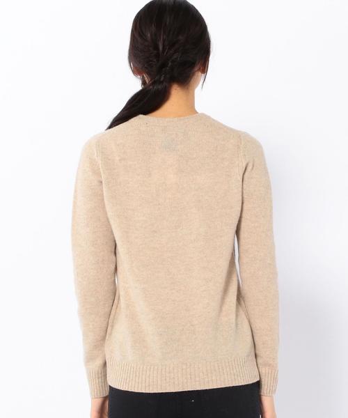 coen（コーエン）の「ラムウールクルーネックニット（ニット/セーター・レディース・ライトブルー/ダークグレー/ベージュ/オレンジ・MEDIUM/LARGE）」の13枚目の写真