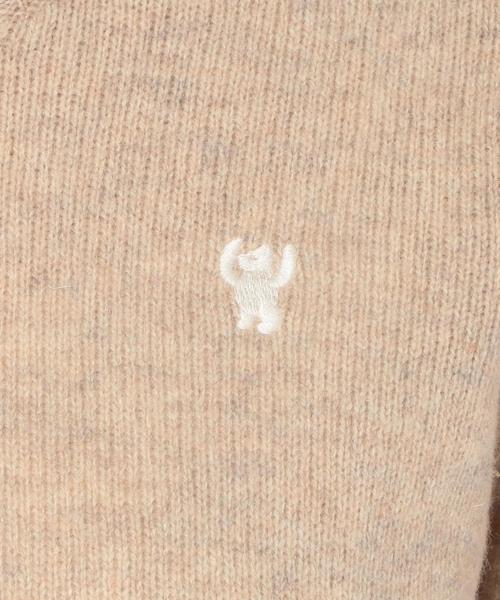 coen（コーエン）の「ラムウールクルーネックニット（ニット/セーター・レディース・ライトブルー/ダークグレー/ベージュ/オレンジ・MEDIUM/LARGE）」の14枚目の写真