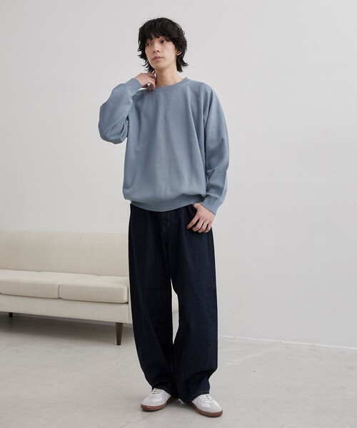 coen（コーエン）の「【C.DENIMS】リラックスカーブデニムパンツ（デニムパンツ・メンズ・ブラック/ネイビー・M/L）」の4枚目の写真