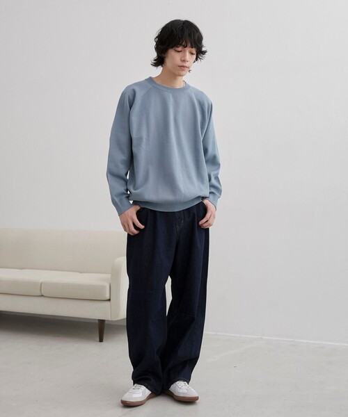 coen（コーエン）の「【C.DENIMS】リラックスカーブデニムパンツ（デニムパンツ・メンズ・ブラック/ネイビー・M/L）」の6枚目の写真