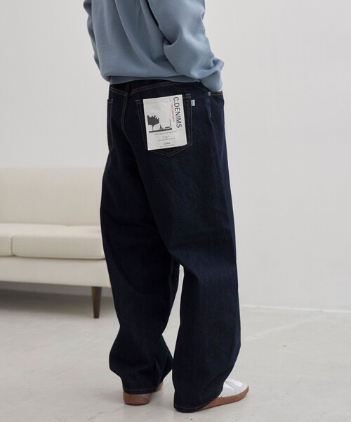 coen（コーエン）の「【C.DENIMS】リラックスカーブデニムパンツ（デニムパンツ・メンズ・ブラック/ネイビー・M/L）」の7枚目の写真