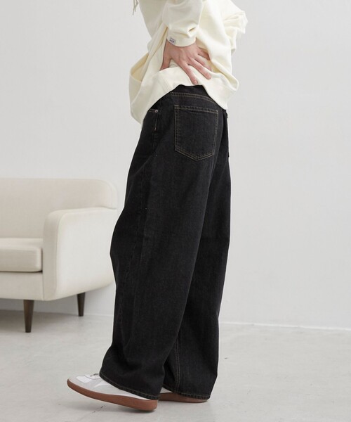 coen（コーエン）の「【C.DENIMS】リラックスカーブデニムパンツ（デニムパンツ・メンズ・ブラック/ネイビー・M/L）」の11枚目の写真