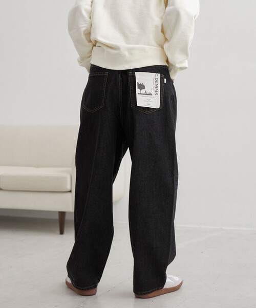 coen（コーエン）の「【C.DENIMS】リラックスカーブデニムパンツ（デニムパンツ・メンズ・ブラック/ネイビー・M/L）」の13枚目の写真