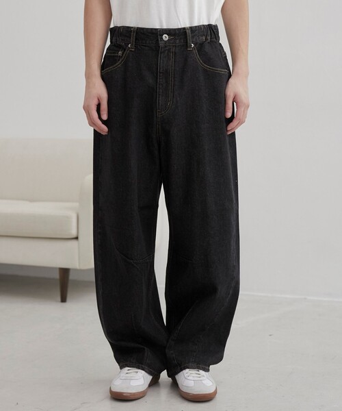 coen（コーエン）の「【C.DENIMS】リラックスカーブデニムパンツ（デニムパンツ・メンズ・ブラック/ネイビー・M/L）」の15枚目の写真