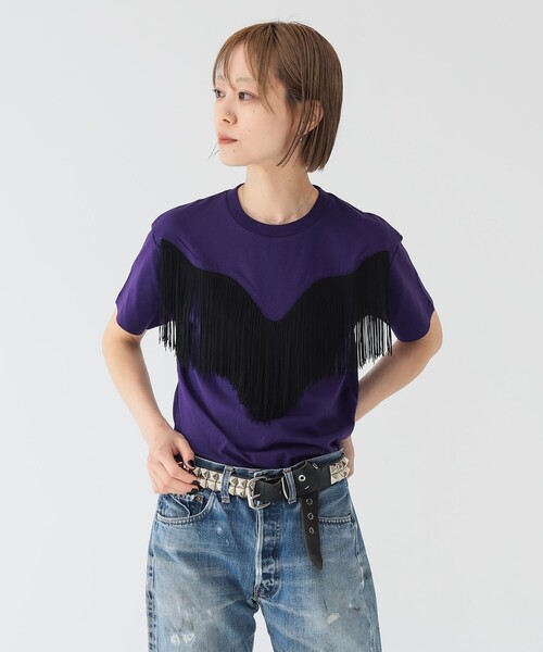 セール】【別注】Wrangler × maturely / フリンジ ショートスリーブ T