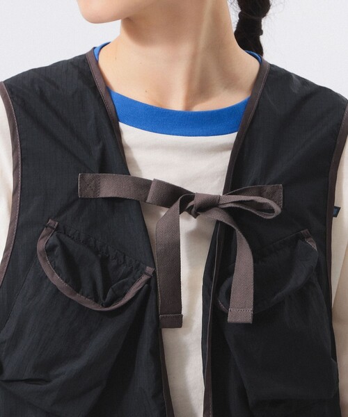 beams boy リップストップ ミリタリー ベスト BEAMS BOY（ビームスボーイ）の「リップストップ ミリタリー ベスト