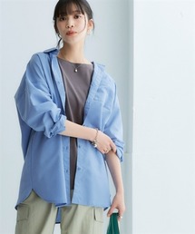 nissen | オーバーサイズブロードレギュラーシャツ（UVカット・イージーケア）(シャツ/ブラウス)