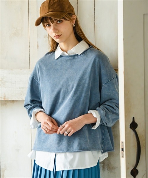 Maison INNESS(メゾンアイネス)の「オーバーサイズブロードレギュラーシャツ(UVカット・イージーケア)(シャツ/ブラウス・レディース・ピンク系その他/グリーン系その他/オフホワイト/ブルー/パープル系その他/ベージュ系その他/ブルー系その他/ベージュ系その他2・LL/L/M/10L/8L/6L/5L/4L/3L/S)」の22枚目の写真