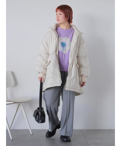 ehka sopo（エヘカソポ）の「花モチーフニット（ニット/セーター・レディース・ネイビー/オフホワイト/サックスブルー/ラベンダー・F）」の16枚目の写真