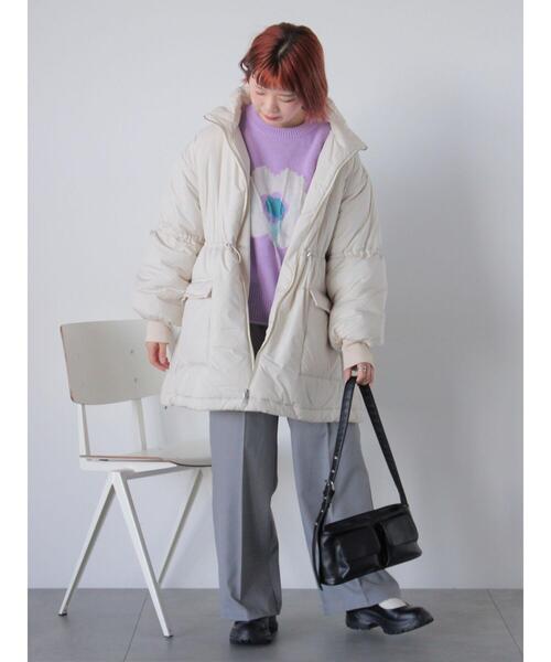 ehka sopo（エヘカソポ）の「花モチーフニット（ニット/セーター・レディース・ネイビー/オフホワイト/サックスブルー/ラベンダー・F）」の15枚目の写真