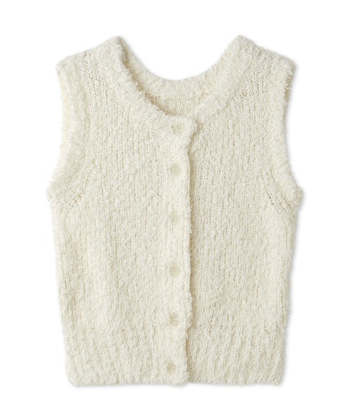 emmi 2wayフリンジニットベスト emmi（エミ）の「2wayフリンジニットベスト（ニット/セーター）」 - WEAR