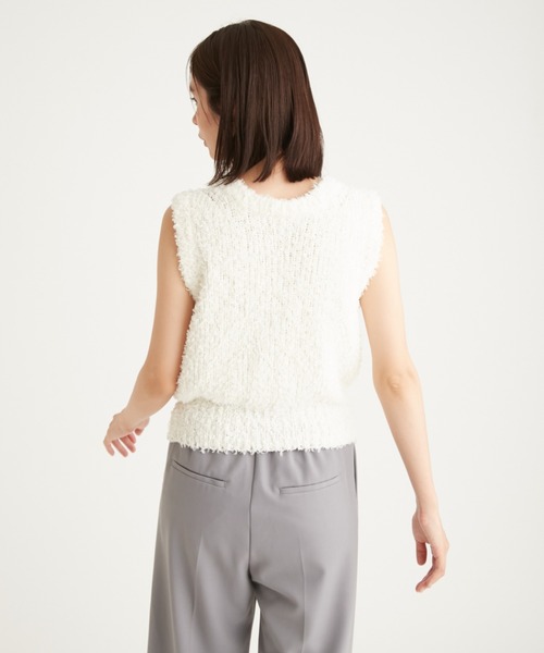 emmi 2wayフリンジニットベスト emmi（エミ）の「2wayフリンジニットベスト（ニット/セーター