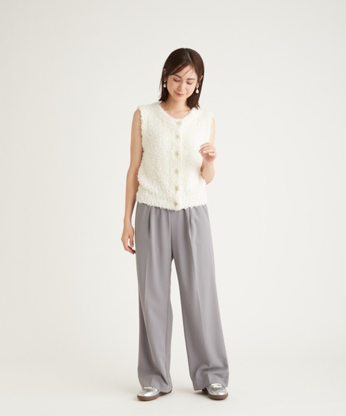 emmi 2wayフリンジニットベスト emmi（エミ）の「2wayフリンジニットベスト（ニット/セーター