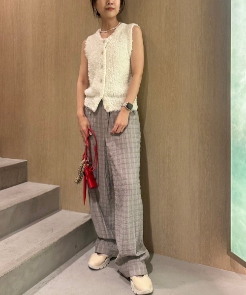 emmi（エミ）の「2wayフリンジニットベスト（ニット/セーター）」 - WEAR