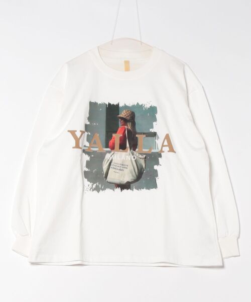 Q（キュー）の「ビッグバッグガールロンT（Tシャツ/カットソー・レディース・ホワイト/ブラック・MEDIUM）」の15枚目の写真