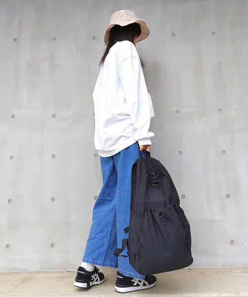 Q（キュー）の「ビッグバッグガールロンT（Tシャツ/カットソー・レディース・ホワイト/ブラック・MEDIUM）」の19枚目の写真