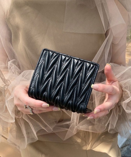 DONOBAN（ドノバン）の「キルティング財布（財布・レディース・ブルー/ブラック/ピンク・ONE）」の5枚目の写真