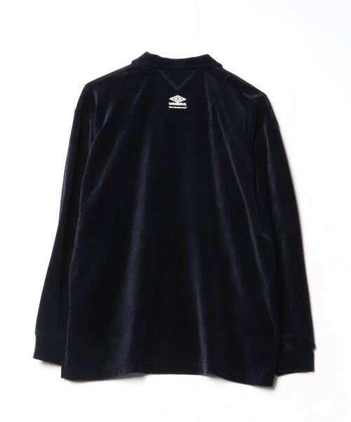 fridge(フリッジ)の「【White Mountaineering】ホワイトマウンテニアリング WM×UMBRO VELOUR POLO SHIRT(シャツ/ブラウス・メンズ・ネイビー/ブラック・SMALL/X-LARGE/XX-LARGE)」の5枚目の写真