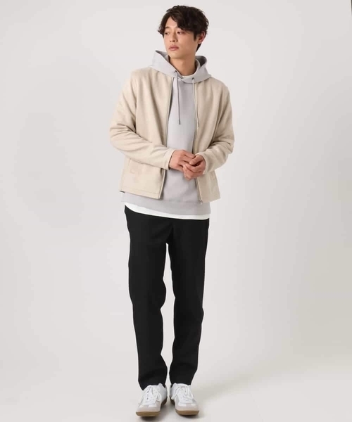 a.v.v(アーヴェヴェ)の「【洗濯機で洗える】フェイクスエードシングルライダース(ライダースジャケット・メンズ・ベージュ/グレー・46/48)」の9枚目の写真