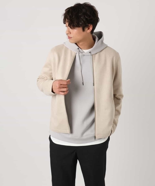 a.v.v(アーヴェヴェ)の「【洗濯機で洗える】フェイクスエードシングルライダース(ライダースジャケット・メンズ・ベージュ/グレー・46/48)」の13枚目の写真