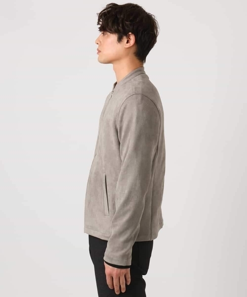 a.v.v(アーヴェヴェ)の「【洗濯機で洗える】フェイクスエードシングルライダース(ライダースジャケット・メンズ・ベージュ/グレー・46/48)」の18枚目の写真