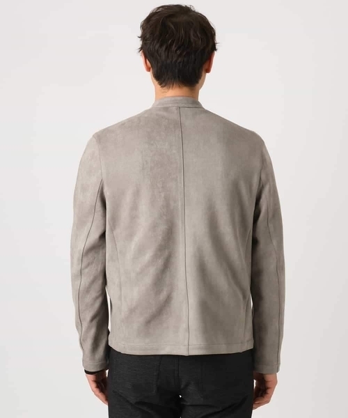 a.v.v(アーヴェヴェ)の「【洗濯機で洗える】フェイクスエードシングルライダース(ライダースジャケット・メンズ・ベージュ/グレー・46/48)」の19枚目の写真