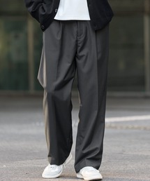 SPU（スプ）の「TR / コーデュロイ マルチファブリックリラクシングタックワイドスラックスパンツ（スラックス）」