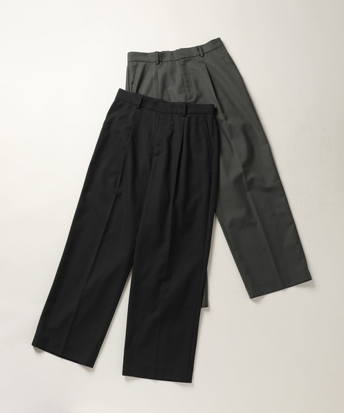 SPU（スプ）の「TR / コーデュロイ マルチファブリックリラクシングタックワイドスラックスパンツ（スラックス・メンズ・ブラック系/ブラック/ネイビー系/グレー系/ベージュ系/チャコール/ベージュ/ブラウン/ブラック系1/グレー系1/ネイビー系1/ブラウン系1・XL/L/M/S）」の19枚目の写真