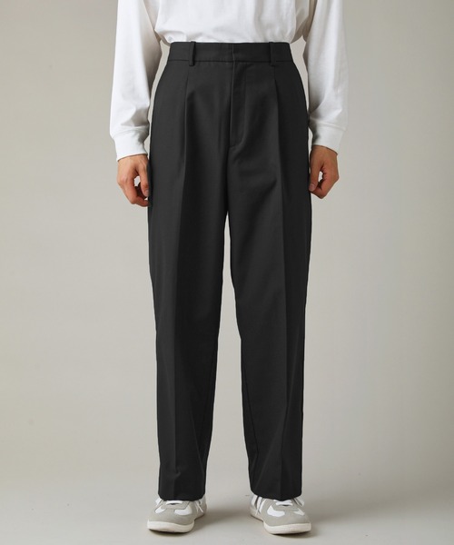 SPU（スプ）の「TR / コーデュロイ マルチファブリックリラクシングタックワイドスラックスパンツ（スラックス・メンズ・ブラック系/ブラック/ネイビー系/グレー系/ベージュ系/チャコール/ベージュ/ブラウン/ブラック系1/グレー系1/ネイビー系1/ブラウン系1・XL/L/M/S）」の22枚目の写真