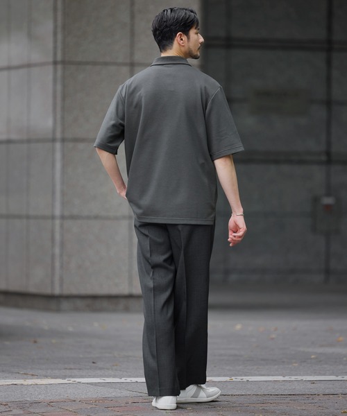 SPU（スプ）の「TR / コーデュロイ マルチファブリックリラクシングタックワイドスラックスパンツ（スラックス・メンズ・ブラック系/ブラック/ネイビー系/グレー系/ベージュ系/チャコール/ベージュ/ブラウン/ブラック系1/グレー系1/ネイビー系1/ブラウン系1・XL/L/M/S）」の15枚目の写真