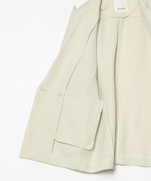 ROSE BUD（ローズバッド）の「テーラードジャケット（テーラードジャケット・レディース・ライトグリーン/ネイビー・S/M）」の4枚目の写真