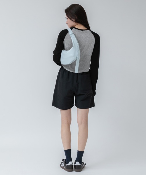 HEILIS(ヘイリス)の「シアーラグランロングTシャツ(Tシャツ/カットソー・レディース・ホワイト/グレー・FREE)」の17枚目の写真