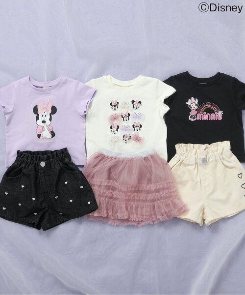 Disney（ディズニー）の「NET別注/ディズニーキャラクターミニーマウス/アソートTシャツ（Tシャツ/カットソー・キッズ・ラベンダー/ブラック/アイボリー・80/90/100/110/120/130/140）」の10枚目の写真