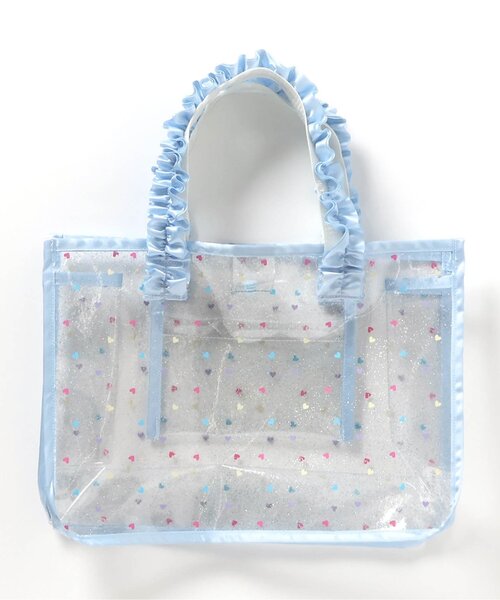 apres les cours（アプレレクール）の「さくらんぼ・ハート柄フリルスイムバッグ（スイムグッズ・キッズ・サックスブルー/レッド・FREE）」の8枚目の写真