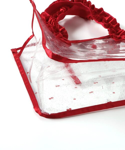 apres les cours（アプレレクール）の「さくらんぼ・ハート柄フリルスイムバッグ（スイムグッズ・キッズ・サックスブルー/レッド・FREE）」の14枚目の写真