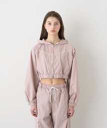 Mi-je（ミジェ）の「ナイロンZIPパーカ【韓国ファッション】（ブルゾン）」