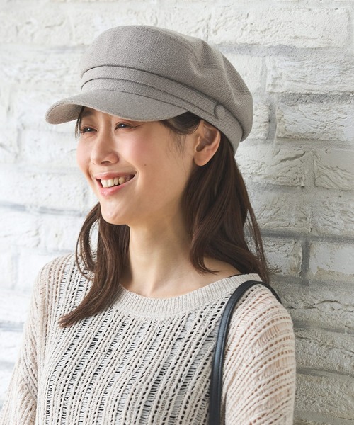 Honeys（ハニーズ）の「マリンキャスケット（キャスケット・レディース・アイボリー/ブラック/グレー・FREE）」の3枚目の写真