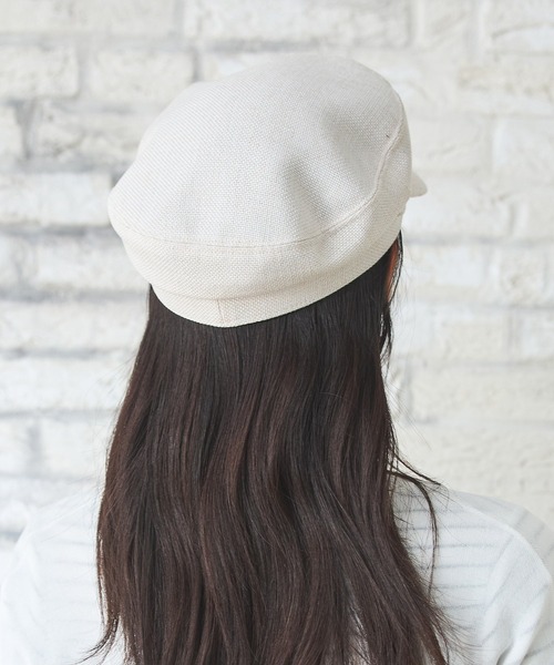 Honeys（ハニーズ）の「マリンキャスケット（キャスケット・レディース・アイボリー/ブラック/グレー・FREE）」の7枚目の写真