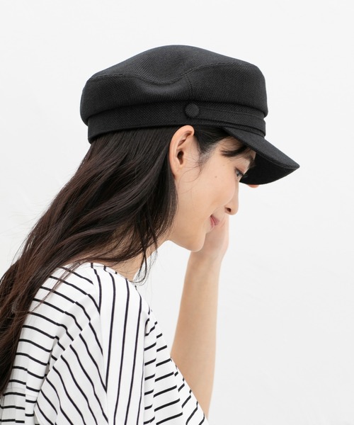 Honeys（ハニーズ）の「マリンキャスケット（キャスケット・レディース・アイボリー/ブラック/グレー・FREE）」の9枚目の写真